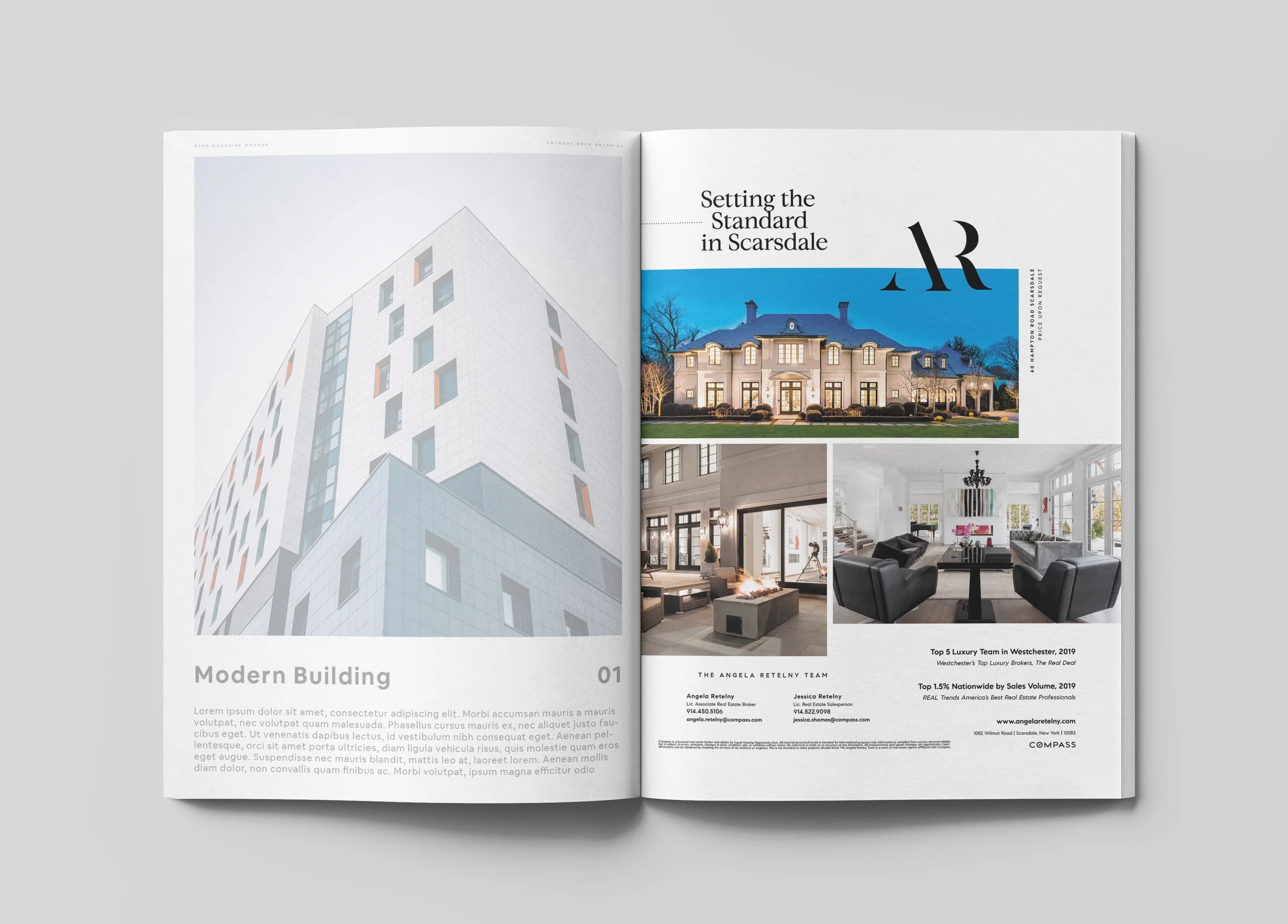 Angela Retelny Team advertisement design